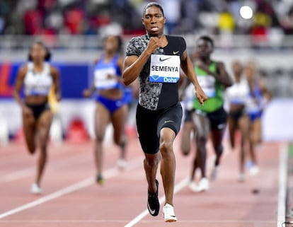 Caster Semenya, el pasado 3 de mayo, en la Diamond League en Qatar.