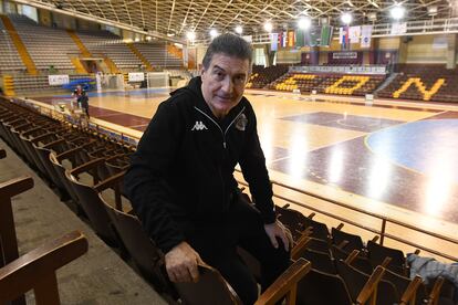 Manolo Cadenas, en el Palacio de los Deportes de León.