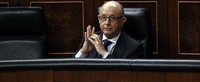 Montoro en la sesión de control al Gobierno en el Congreso de los Diputados