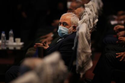 El ministro de Exteriores iraní, Mohammad Javad Zarif, el pasado martes en Teherán.