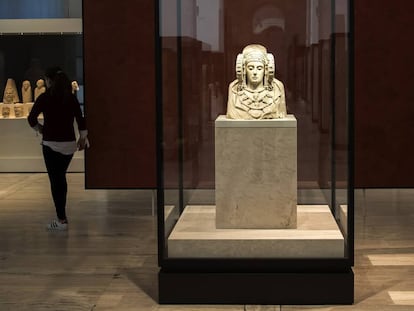 La Dama de Elche expuesta en el Museo Arqueol&oacute;gico Nacional, en Madrid. 