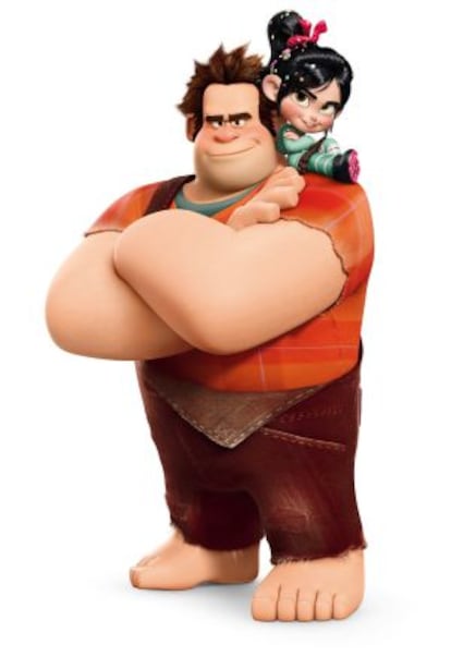 Los personajes de 'Rompe Ralph' terminados con la técnica híbrida.