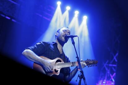 Dave Matthews, en su concierto de anoche en Madrid.