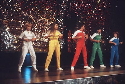 Imagen del grupo musical 'Parchis', durante una de sus actuaciones, en una imagen sin fechar.