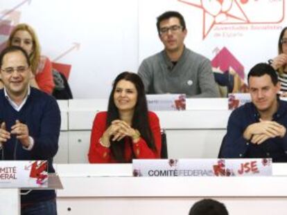 El secretari d'Organització del PSOE, César Luena, aquest dissabte.