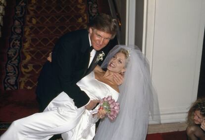 Trump, en 1993, en la boda con su segunda esposa, Marla Maples.