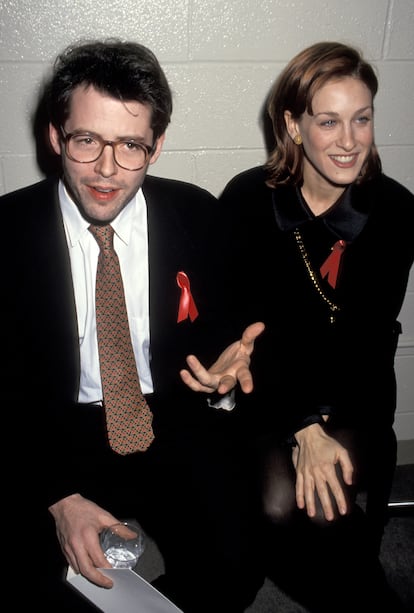 Matthew Broderick y Sarah Jessica Parker, en 1993.