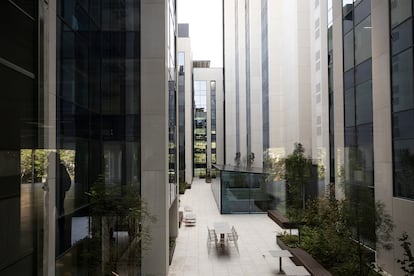 El patio interior del edificio Estel.