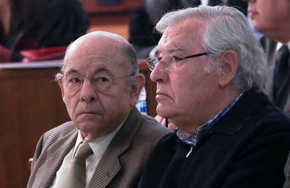 Fèlix Millet y Jordi Montull, durante el juicio por el saqueo del Palau de la Música.