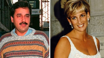 El cirujano paquistaní Hasnat Khan y la princesa Diana.