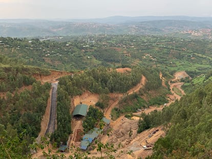 La zona de excavación de Gamico LTD Mining, cerca de Kigali, la capital de Ruanda.