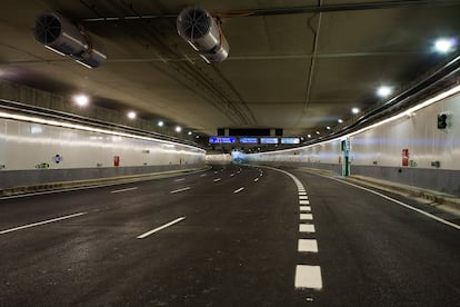 Tramo de la M-30 de Madrid.