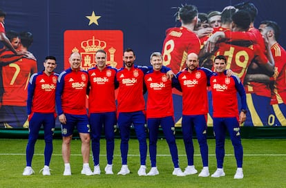 Entrenamiento de la selección española en el campamento base de Oschberghof