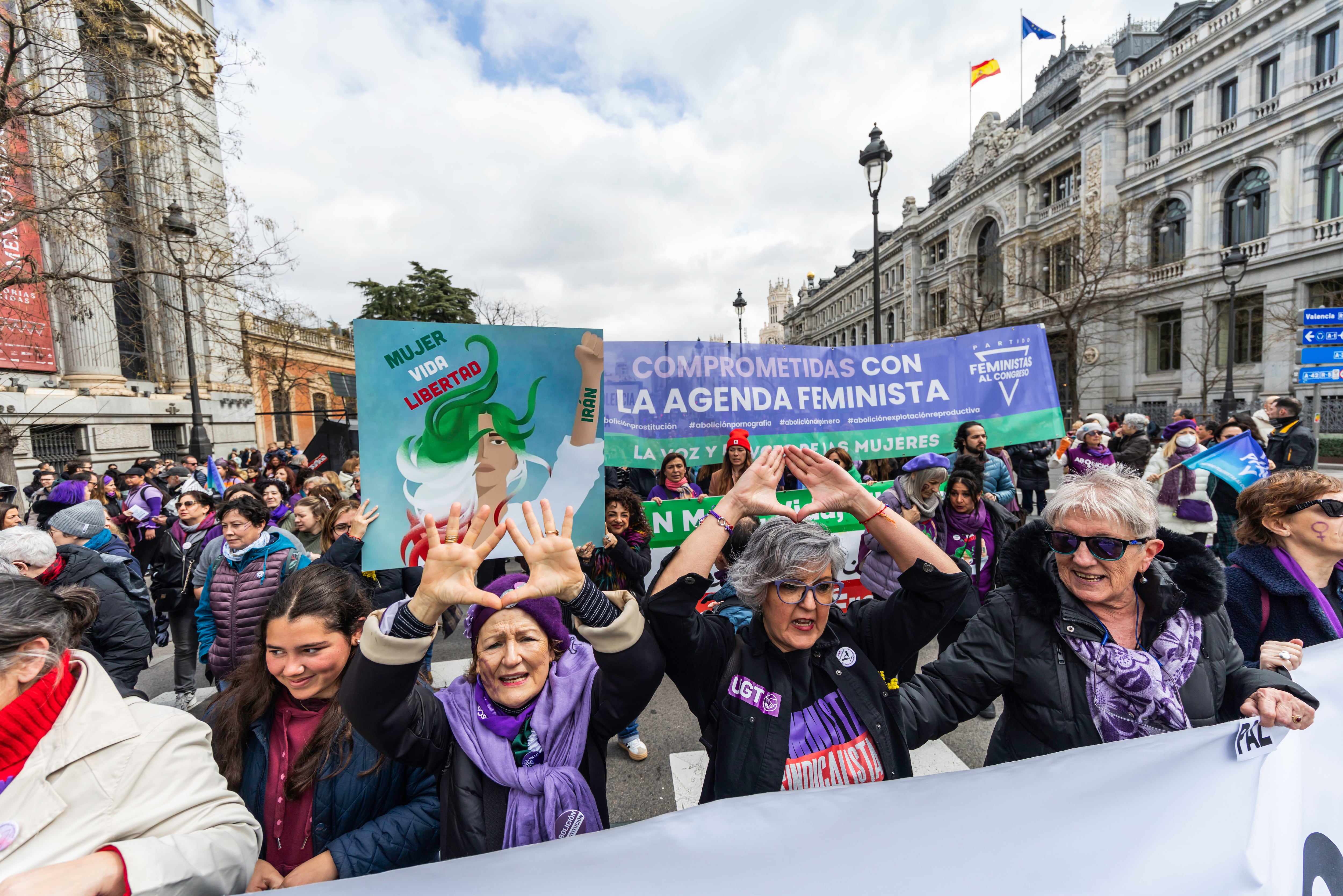 8M en España: las manifestaciones del Día de la Mujer, en imágenes