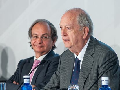 Pere Viñolas, CEO de Colonial, y Juan José Brugera, presidente.
