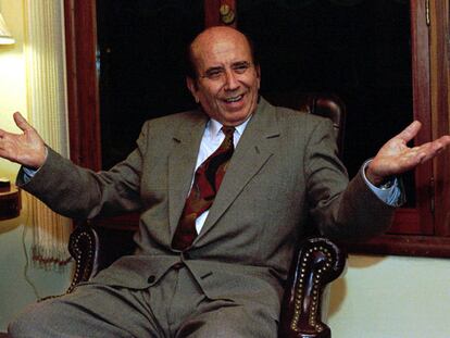 Carlos Andrés Pérez, durante una entrevista en su residencia de La Ahumada, en 1996.