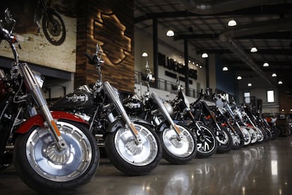 Un tienda de Harley-Davison en Louisville (Kentucky), el 9 de febrero.