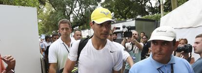 Nadal, tras un entrenamiento en Buenos Aires.