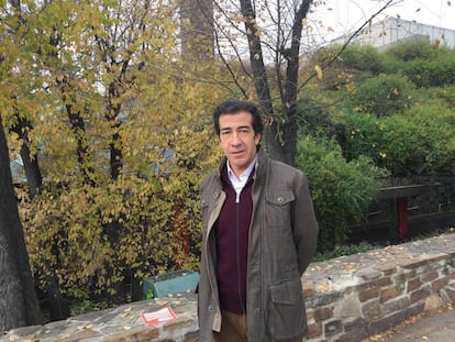 Juan Mora, en un parque madrileño.