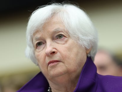 U.S. Treasury Secretary Janet Yellen testifies before the House Financial Services Committee on June 13, 2023 in Washington, DC.