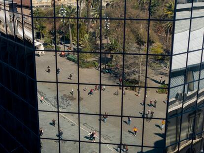 Plaza de Armas de Santiago de Chile.