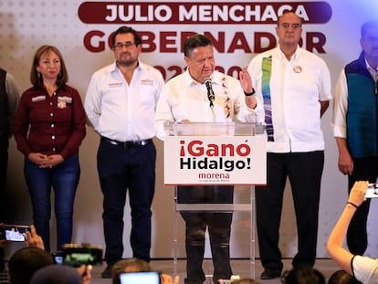 En Hidalgo, bastión del Partido Revolucionario Institucional (PRI) desde hace casi un siglo, Julio Menchaca, candidato de Morena, ganó cómodamente.