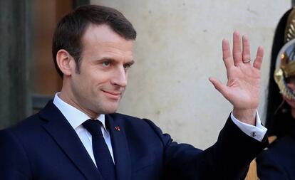 Emmanuel Macron, el pasado miércoles en París.