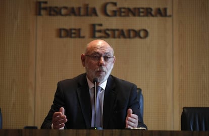 Jos&eacute; Manuel Maza, durante una comparecencia ante los medios. 