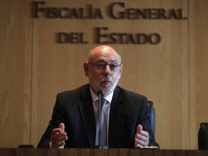 Jos&eacute; Manuel Maza, durante una comparecencia ante los medios. 