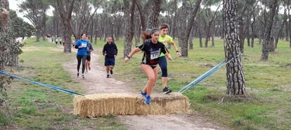 La corredora Cristina Domínguez en el Cross del Canguro, en Madrid. Imagen cedida por la protagonista.