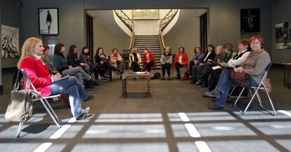 Presentación en el Ateneo Mercantil del movimiento 'Cultura per la Igualtat: cercle feminista'.