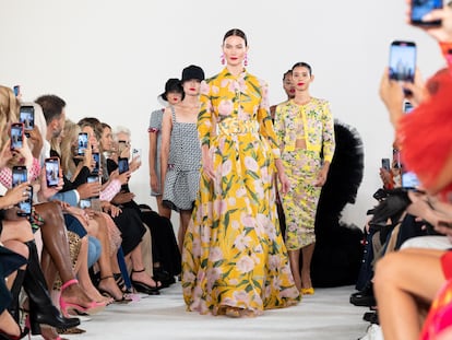 Desfile de la colección primavera/verano 2023 de Carolina Herrera, celebrado este 12 de septiembre en el hotel Plaza de Nueva York.