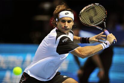 Ferrer, durante el partido ante Berdych.