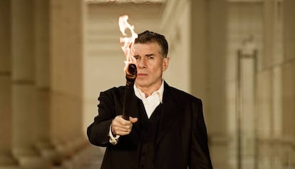 Lluís Soler, recitant 'Canigó'.