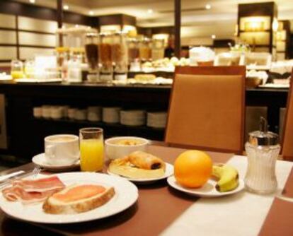 En el hotel Conde Duque, el desayuno cuesta un euro.