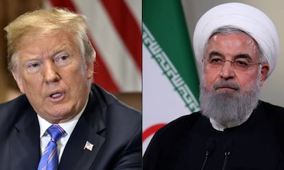El presidente de EE UU, Donald Trump Trump y su homólogo iraní, Hassan Rohaní.