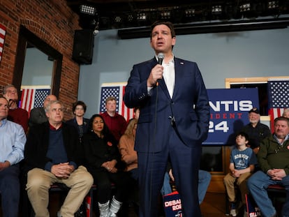 Ron DeSantis, el 19 de enero en Dover (Nuevo Hampshire).