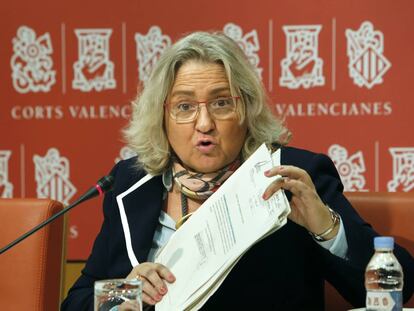 La portavoz de Justicia del Grupo Parlamentario Popular en las Cortes Valencianas María José Ferrer San Segundo.