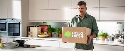 Una imagen promocional de la compañía Hellofresh, de reparto de comida fresca a domicilio.