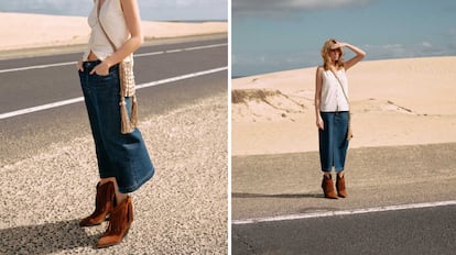 vestidos vaqueros, vestido vaquero mujer, vestido vaquero corto, vestido vaquero largo, vestido vaquero camisero, vestido vaquero zara, faldas vaqueras, falda vaquera midi, falda vaquera primavera, falda vaquera abertura