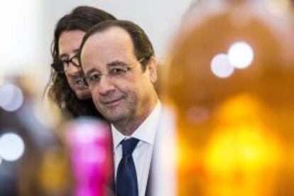 El presidente francs Francois Hollande (delante). EFE/Archivo