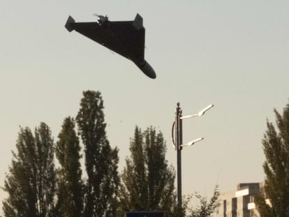 Un dron ruso se aproximaba a Kiev, el pasado 17 de octubre