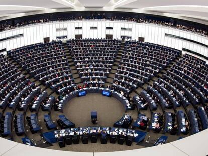 El pleno del Parlamento Europeo en Estrasburgo. 