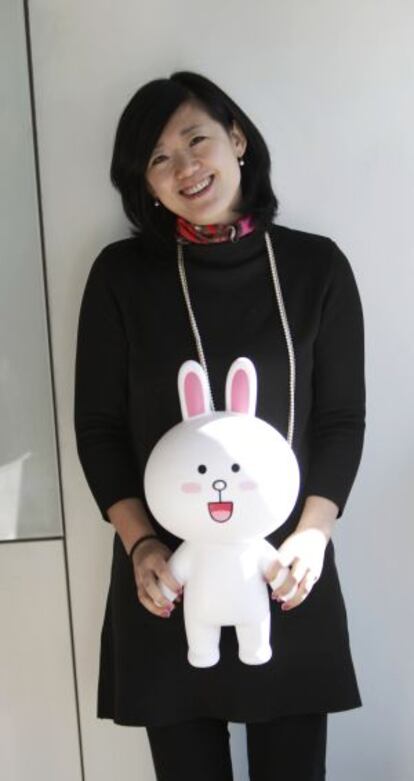 Sunny Kim, Line's chief executive in Spain.