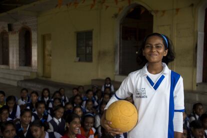 Rakshanda Namdev Sonekar, de 14 años, es una de las integrantes del Programa Shakti Girls. 