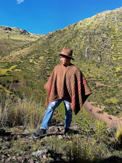 Waldir Maqque en los Andes peruanos.