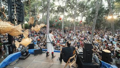 Albert Pla, en el escenario del Vida Festival.