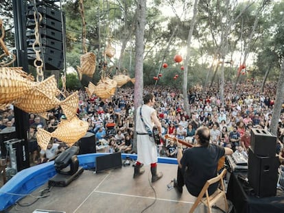 Albert Pla, en el escenario del Vida Festival.