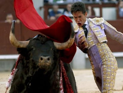 El diestro Diego Silveti, en la Feria de San Isidro de Madrid. 