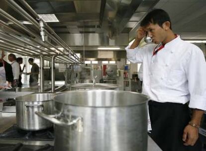 Competición de cocina en la escuela Simone Ortega.